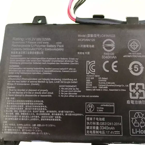 Baterija za Prijenosno računalo ASUS C41N1533 - Image 3