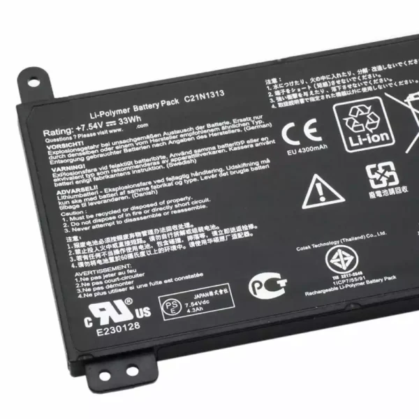 Baterija za Prijenosno računalo ASUS C21N1313 - Image 3