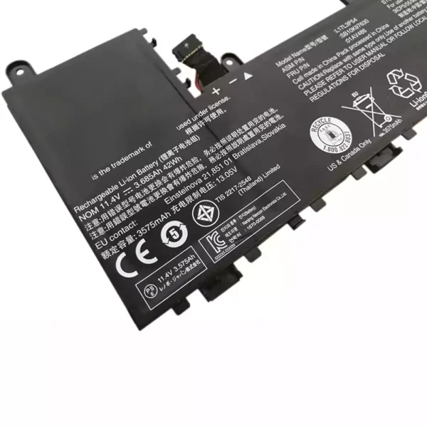 Baterija za Prijenosno računalo Lenovo L17L3P54,01AV486,SB10K97630 - Image 3