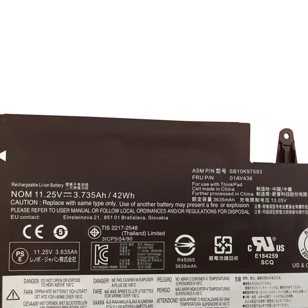 Baterija za Prijenosno računalo LENOVO ThinkPad 13 Gen 2 - Image 3