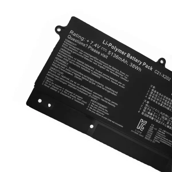 Baterija za Prijenosno računalo ASUS C21-X202 - Image 3