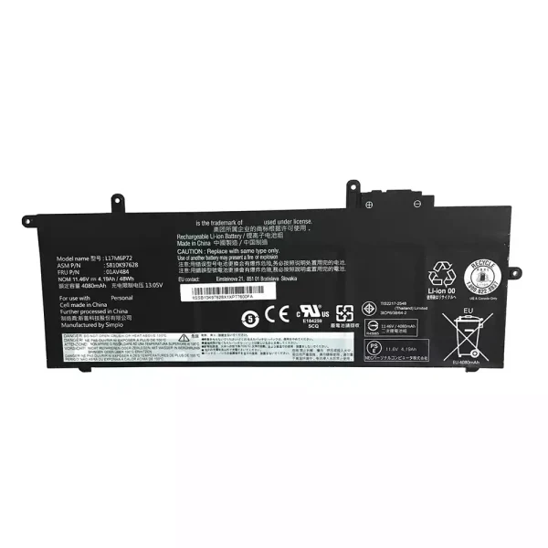 Baterija za Prijenosno računalo LENOVO L17M6P72,01AV484,SB10K97628