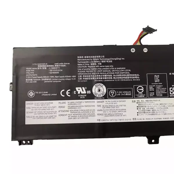 Baterija za Prijenosno računalo LENOVO L19M3P71 SB10V03234 02HM886 - Image 3