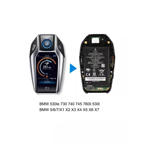 Baterija za BMW car keys X1 X2 X3 X4 X4M X5 X5M X6 X6M X7 - Image 2