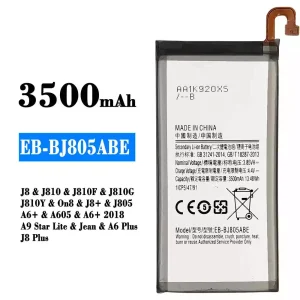 Pametni telefon Baterija EB-BJ805ABE za Samsung J8/J810/J810F/J810G/J810Y/On8/J8+/J805/A6+/A605/A6+ 2018/A9 Star Lite/Jean/A6 Plus/J8 Plus