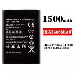 Pametni telefon Baterija HB554666RAW za HUAWEI LTE 4G WIFI Router / E5372 / E5373 / E5336 / E5330