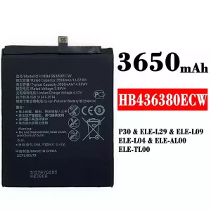 Pametni telefon Baterija HB436380ECW za HUAWEI P30