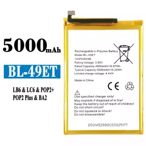 Pametni telefon Baterija BL-49ET za Tecno LB6 / LC6 / POP2+ / POP2 Plus /BA2