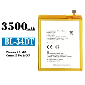 Pametni telefon Baterija BL-34DT za Tecno Phantom 9/ Camon 12 Pro