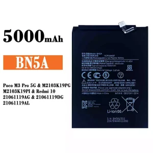 Pametni telefon Baterija BN5A za Xiaomi Poco M3 Pro 5G / Redmi 10
