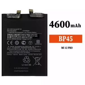 Pametni telefon Baterija BP45 za Xiaomi MI 12 Pro