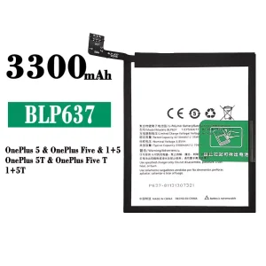 Pametni telefon Baterija BLP637 za OnePlus 5 / OnePlus 5T