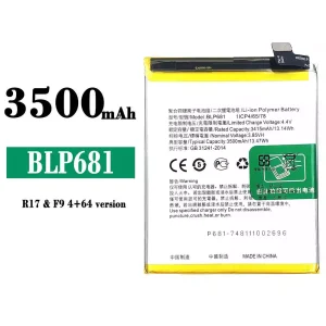Pametni telefon Baterija BLP681 za OPPO R17 / F9 4+64 version