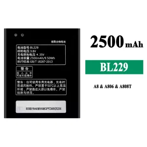 Pametni telefon Baterija BL229 za Lenovo A8/A806/A808T