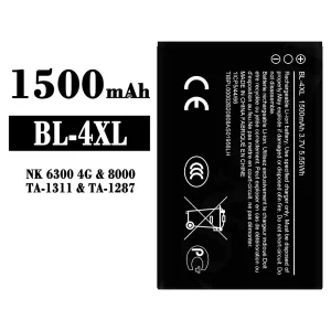 Pametni telefon Baterija BL-4XL za Nokia NK 6300 4G/8000