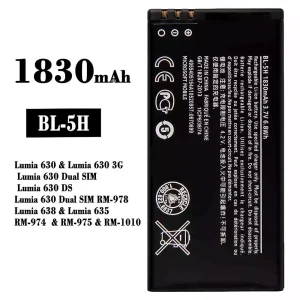 Pametni telefon Baterija BL-5H za Nokia Lumia 630 / Lumia 638 / Lumia 635 / RM-974 / RM-975 / RM-1010