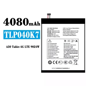 Pametni telefon Baterija TLP040K7 za Alcatel A30 Tablet 4G LTE 9024W