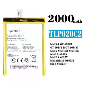 Pametni telefon Baterija TLp020C2 za Alcatel Idol S/Idol X/IDOL 2 /IDOL ALPHA