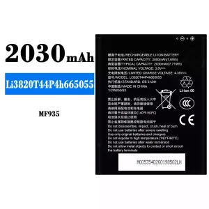 Pametni telefon Baterija Li3820T44P4h665055 za ZTE MF935