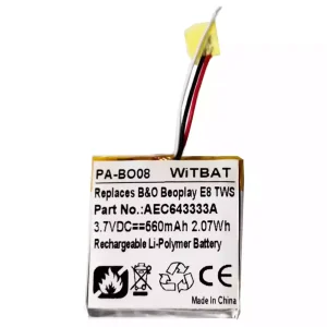 Zamjenska baterija za slušalice B&O B'eoplay E8, Be'oplay E8 TWS Case,AEC643333A